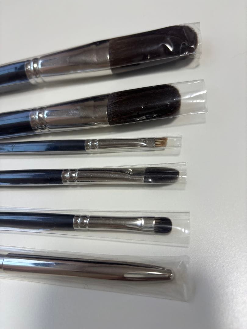 ＠コスメオリジナルメイクブラシセット 熊野筆 6本 白鳳堂