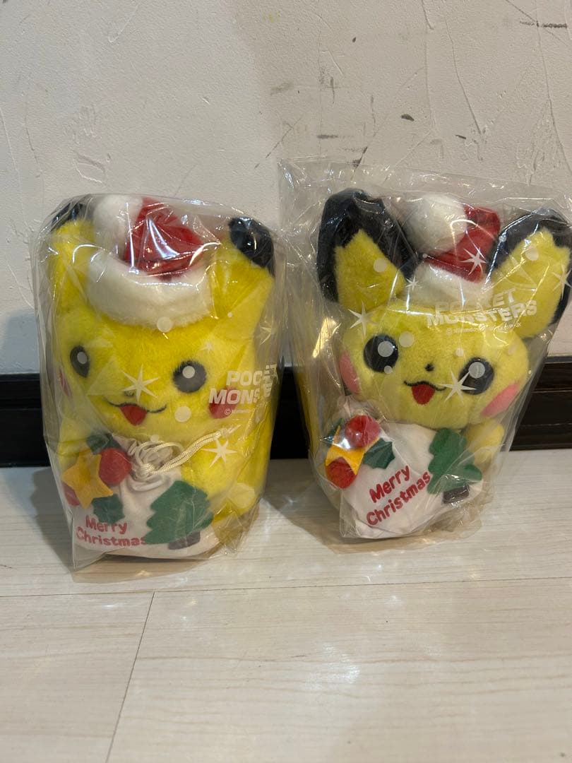 ポケモンサンタ2000 ピカチュウ　ピチュウ ぬいぐるみ　クリスマス　トミー