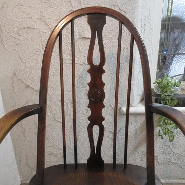 イギリス アンティーク 家具 アームチェア ウィンザーチェア 椅子 4725e