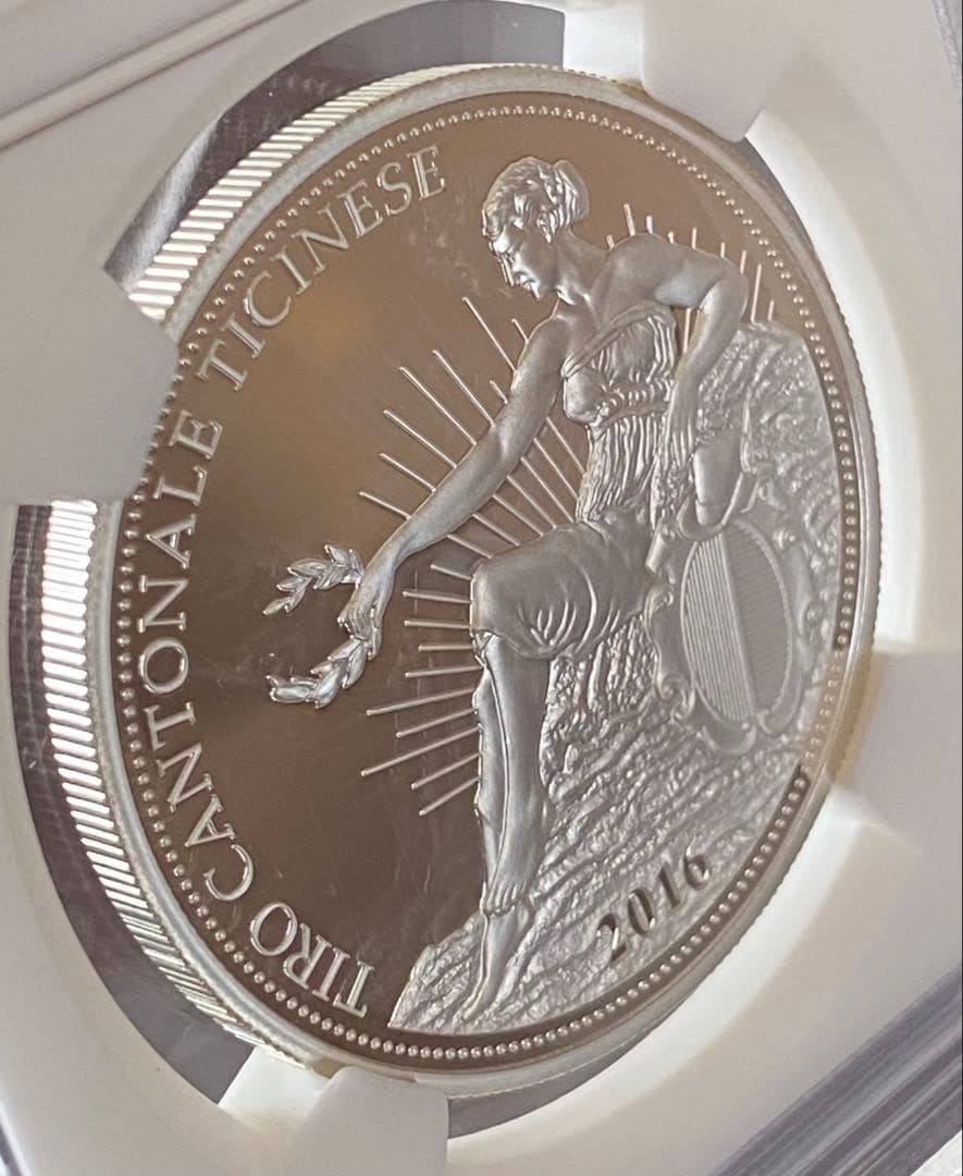 セール!☆人気最高鑑定☆2016 スイス射撃祭 ティチーノ 50フラン プルーフ