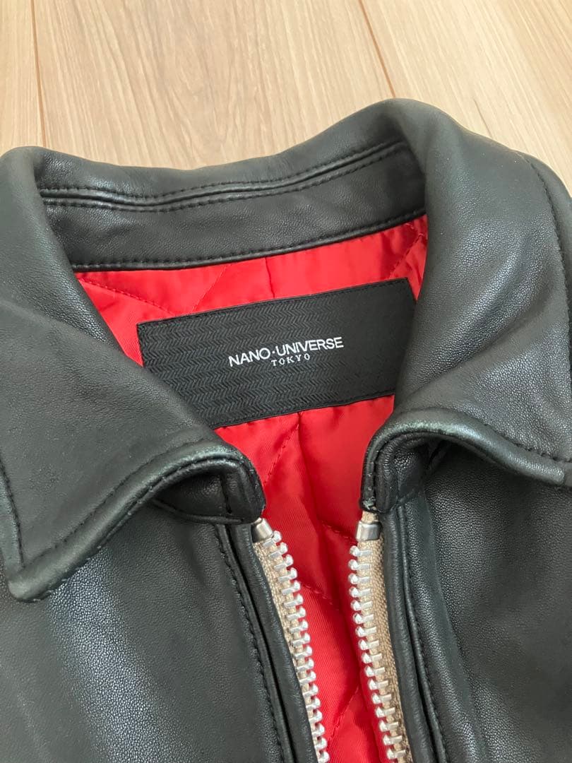NANO UNIVERSE シングルライダースジャケット