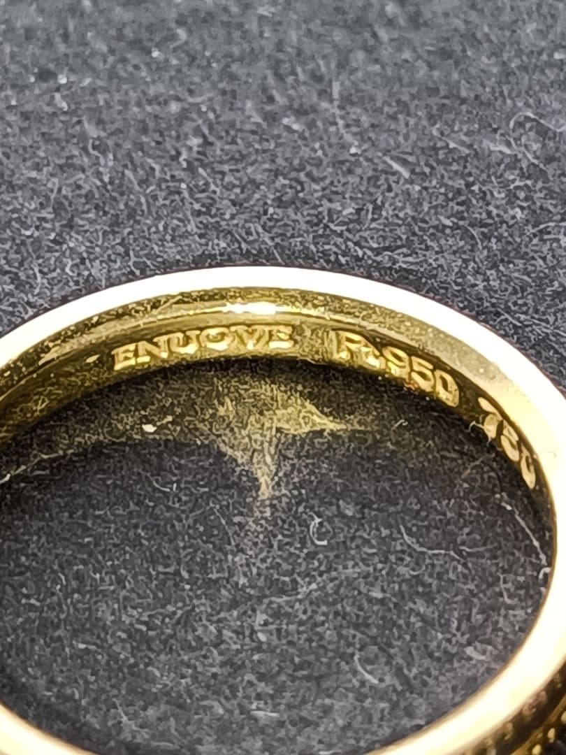 ENUOVE CERCA K18 プラチナ　リング　#10