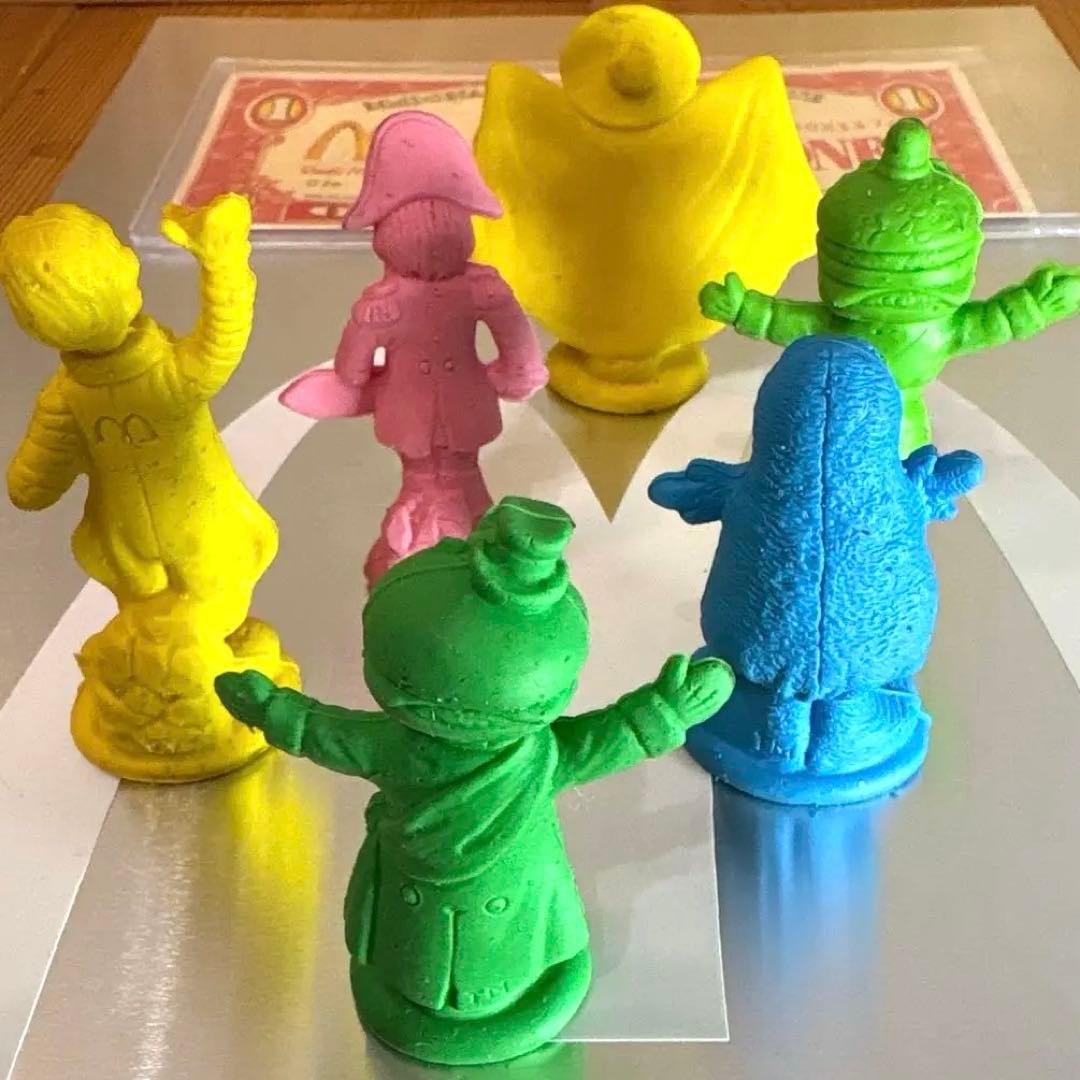 レア　1981年　マクドナルドランド　キャラクター　ラバーフィギュア　フルセット