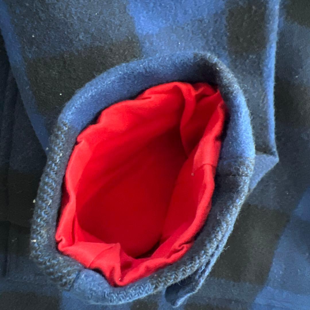 断*)様 Supreme 青・黒チェック クルーザージャケット L