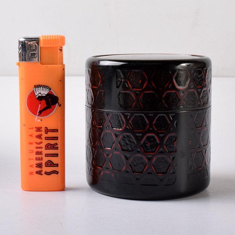 茶道具　岡本漆専堂　岡本昌三作　蕨蒔絵　棗　共箱　V　7322