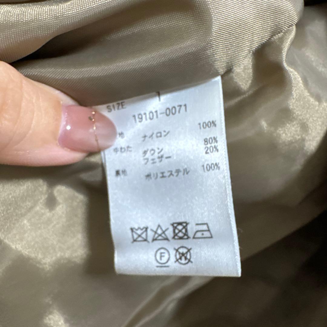 ジャケット・アウター CLANE COLOR DOWN CHESTER COAT BIEGE