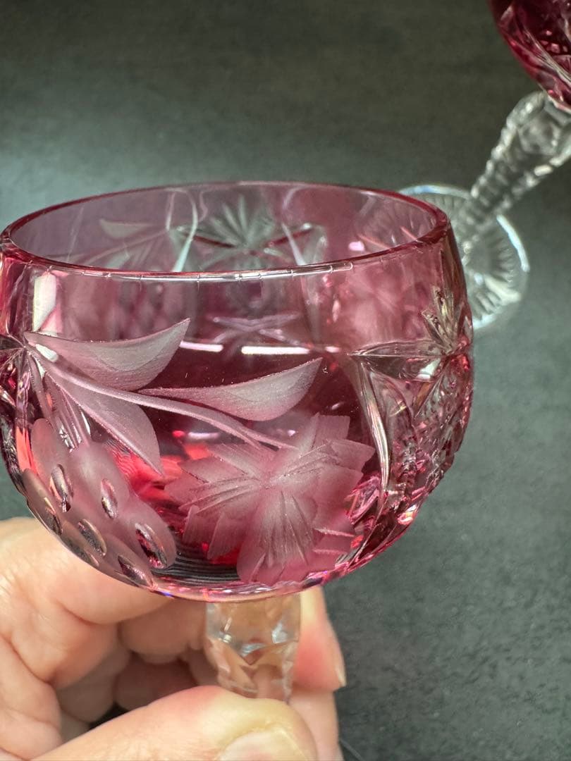 ヴィンテージ　Nachtmann ナハトマン ワイングラス 2脚セット