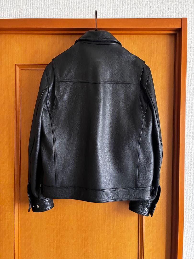 韓国Doffjason COWHIDE SINGLE JACKET牛革