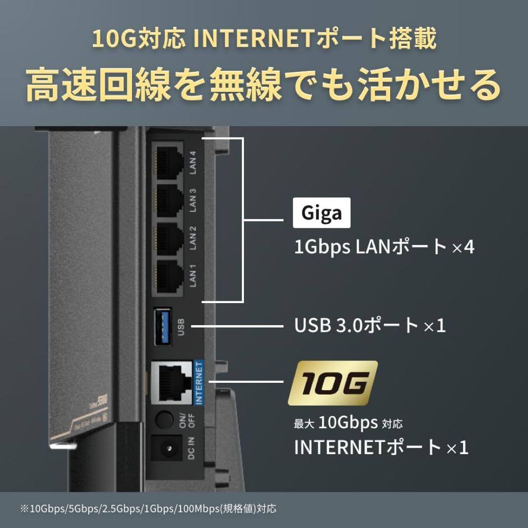 BUFFALO Wi-Fi 7 無線LANルーター　WXR9300BE6P/N