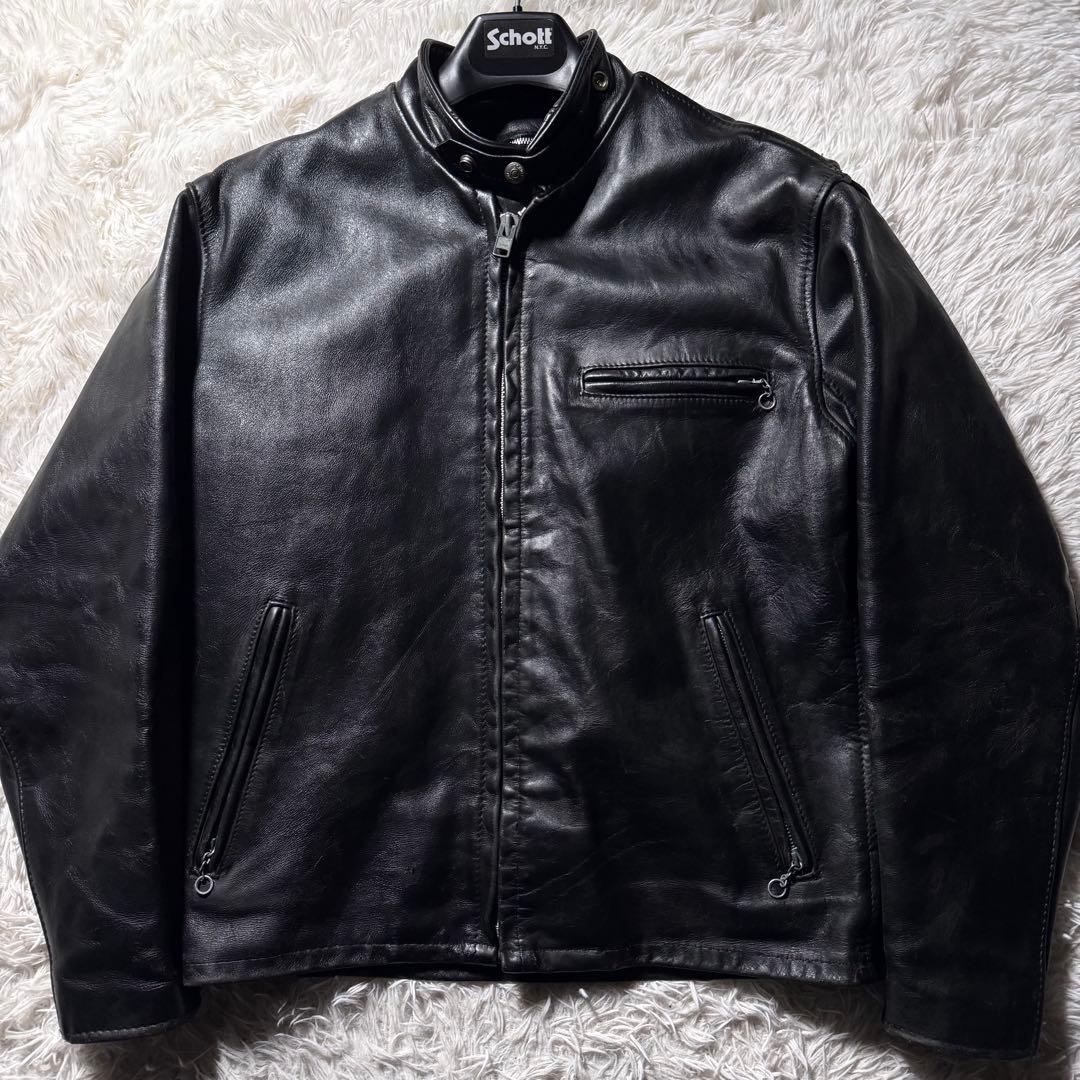 タ*0様 【米国製】schott ライダースジャケット　シングル　641 本革