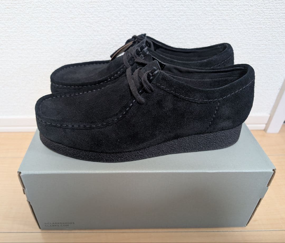 Clarks ワラビー evo WP ブラックスエード 25.0/UK7.0 黒