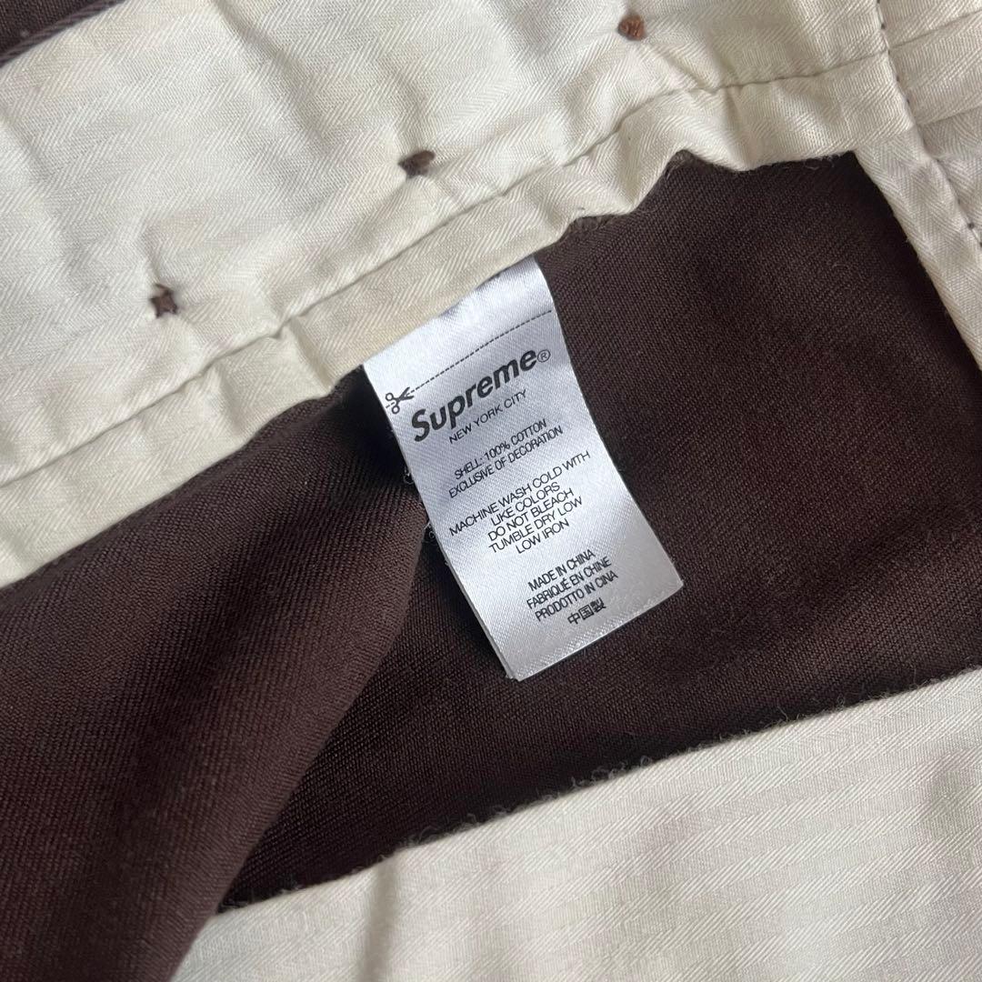 パンツ SUPREME PIN UP CHINO BROWN