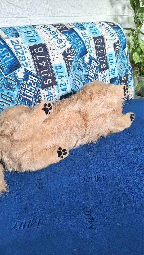 ダックスフンドぬいぐるみ （ベージュ）