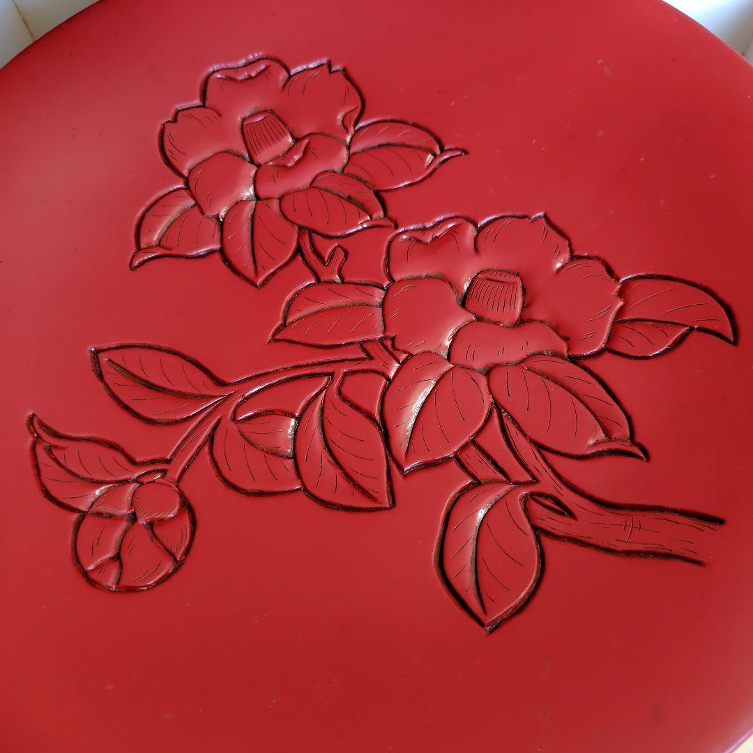 村上木彫堆朱　大皿