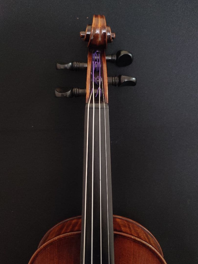 バイオリン　アンティークジャーマン１/2　弦・駒新品交換済　弓・ケース・肩当付属