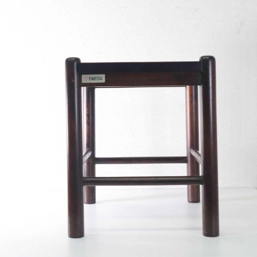 北海道民芸家具 ＃670 サイドテーブル スクエアスツール 花台 樺無垢材