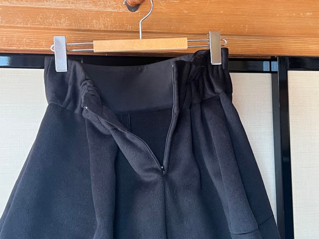 極美品seventenアフレスカート 式パンツ ハイウエストフレアキュロット