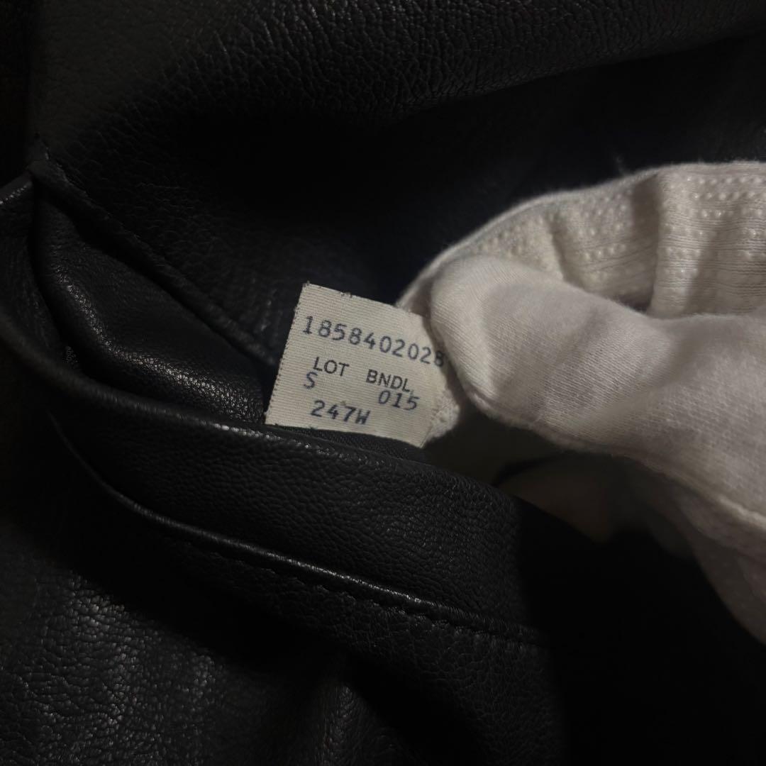 Schott 247W 短丈　シングルレザーライダース　レザージャケット　S