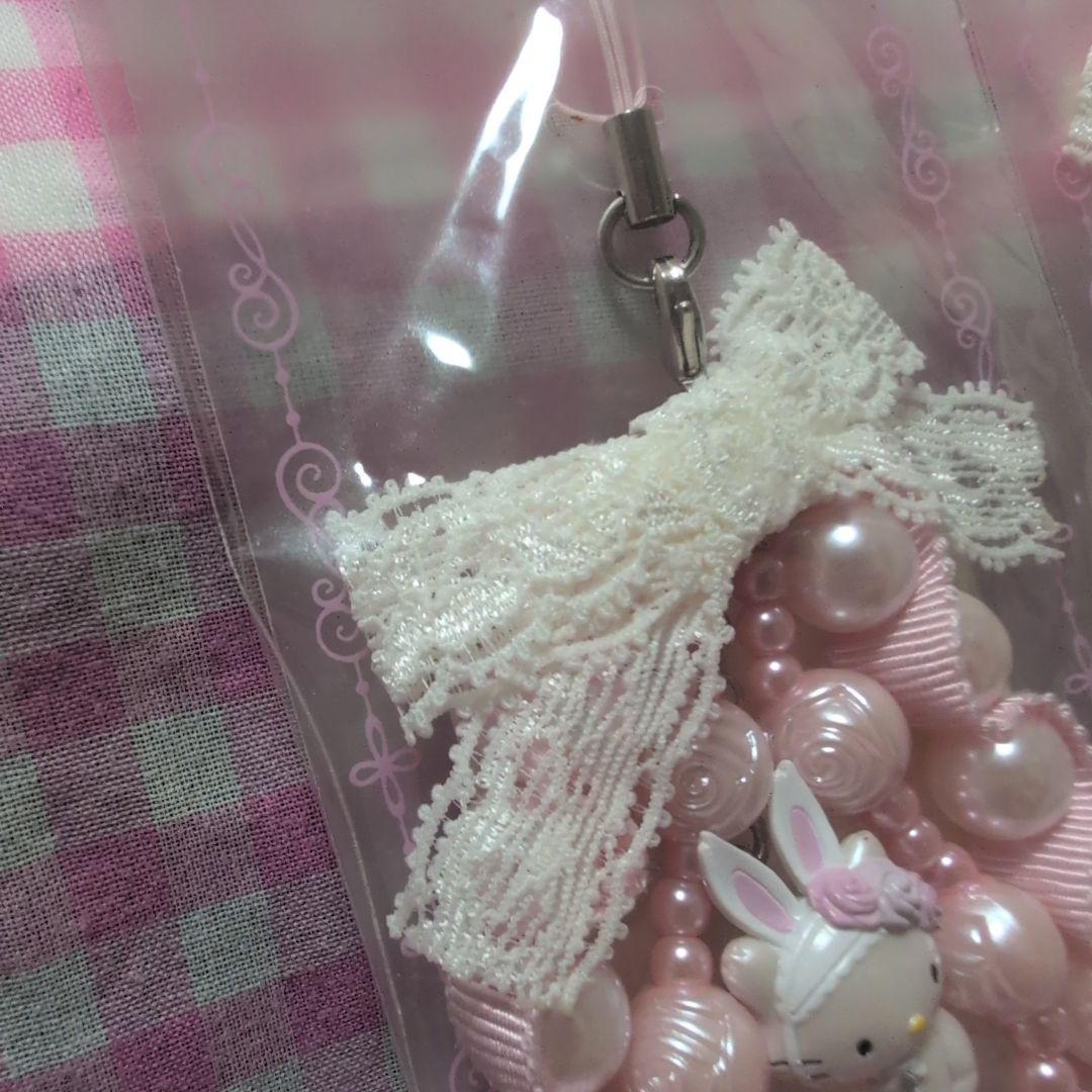 な*定様 超激レア　チャーミーキティ　うさみみ　ストラップ2個セット　レトロ