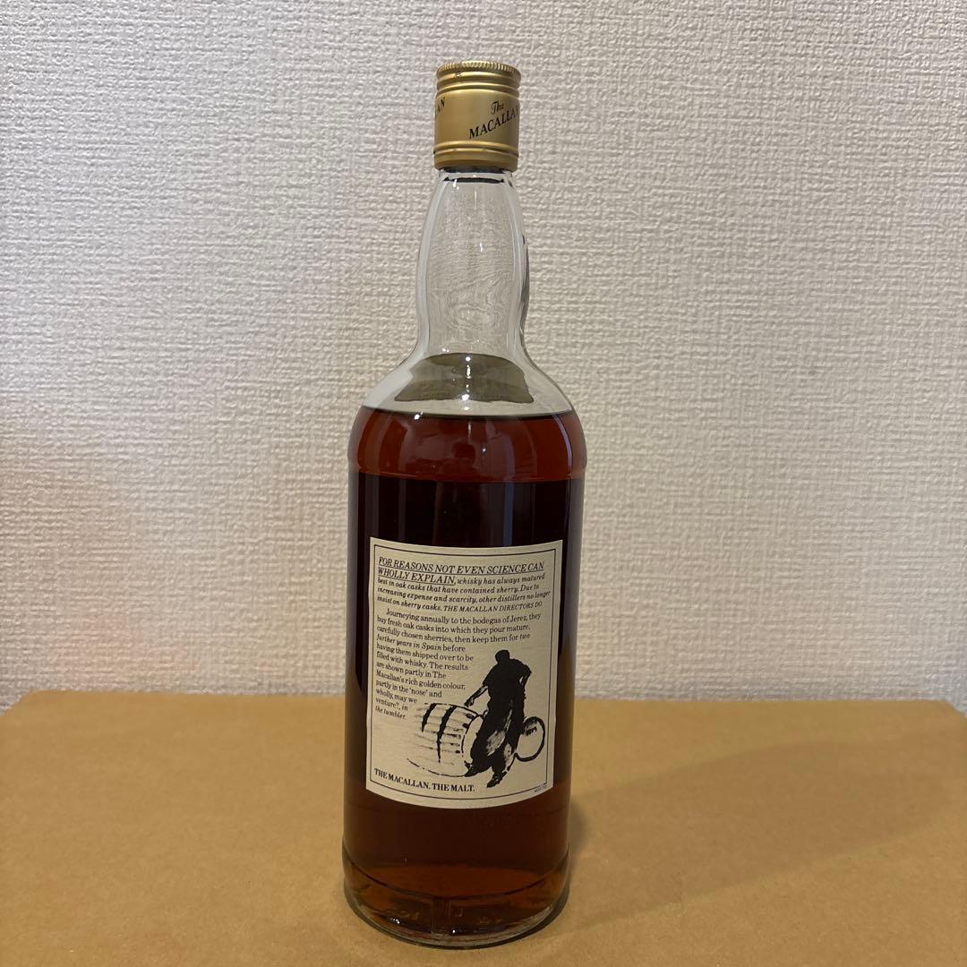マッカラン 12年 シェリーオークカスク 1000ml 未開封　液面低い　現状品