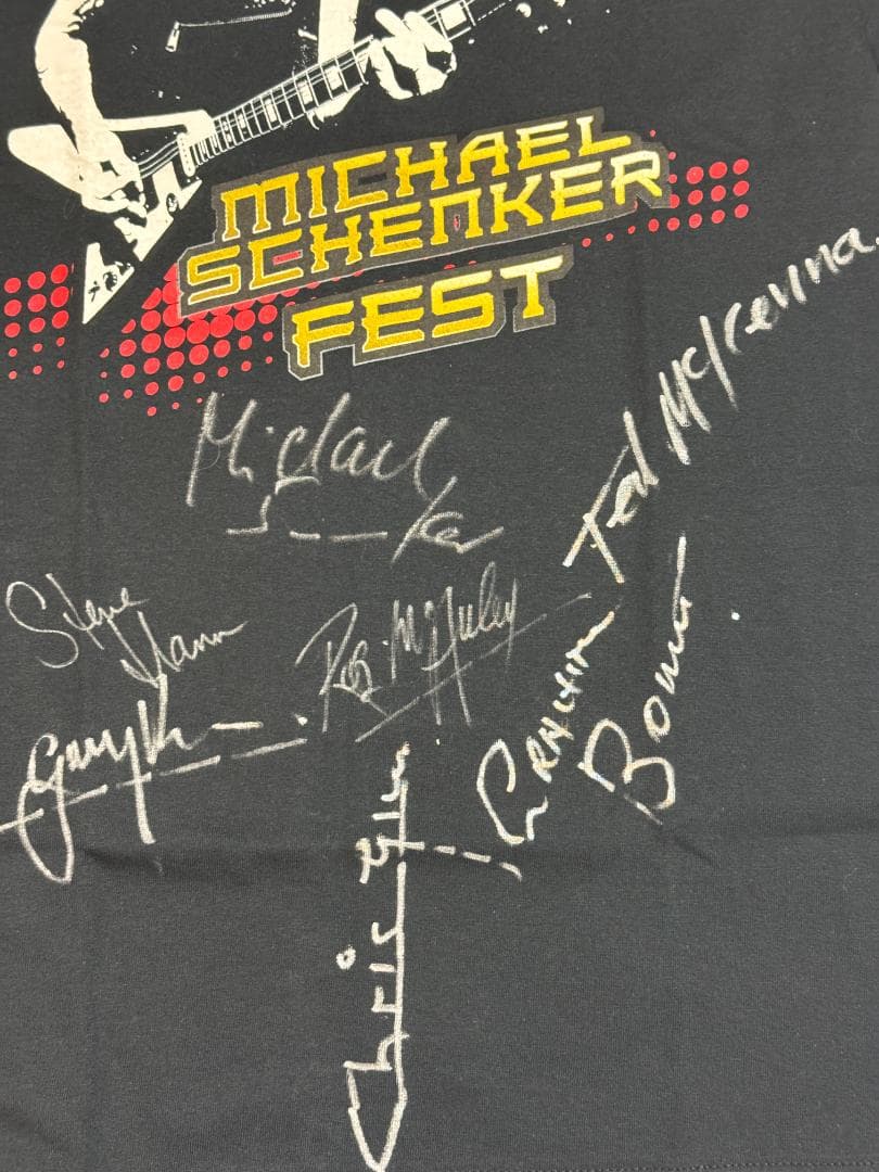 Michael Schenker Fest サイン入りTシャツ S※注意点あり