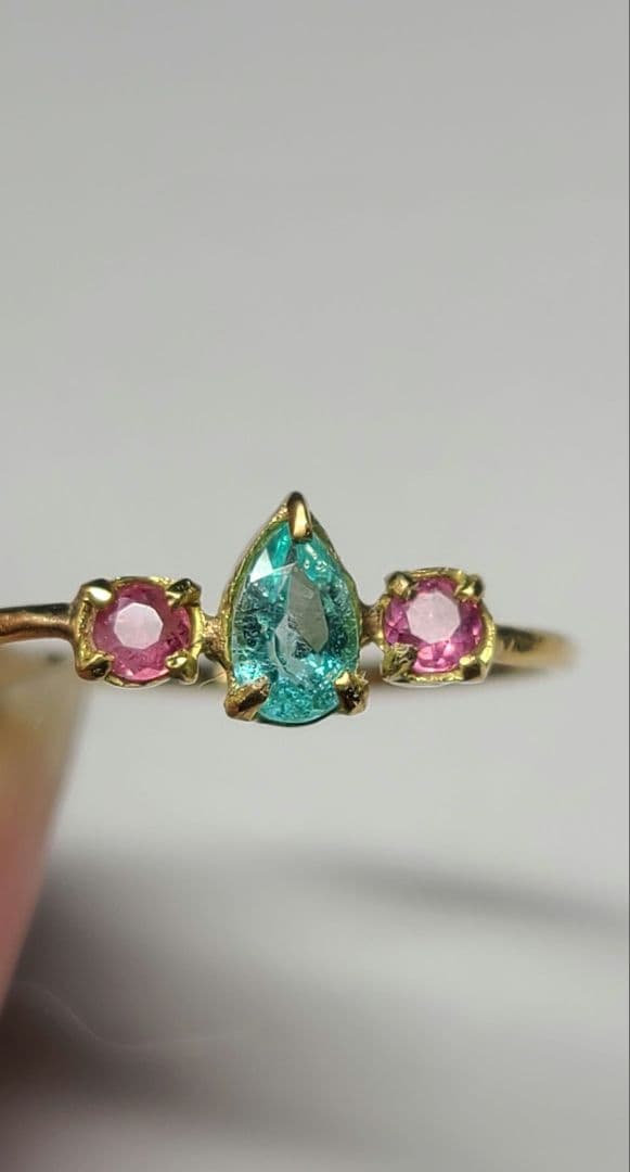 Windows.★ブラジルバターリャパライバトルマリン★リングオーダー