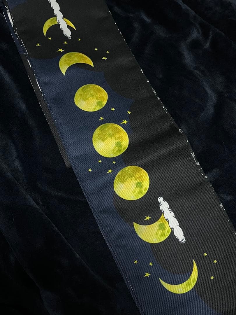 ハセガワアヤ　ばらいろ　トランプとお月様　半幅帯