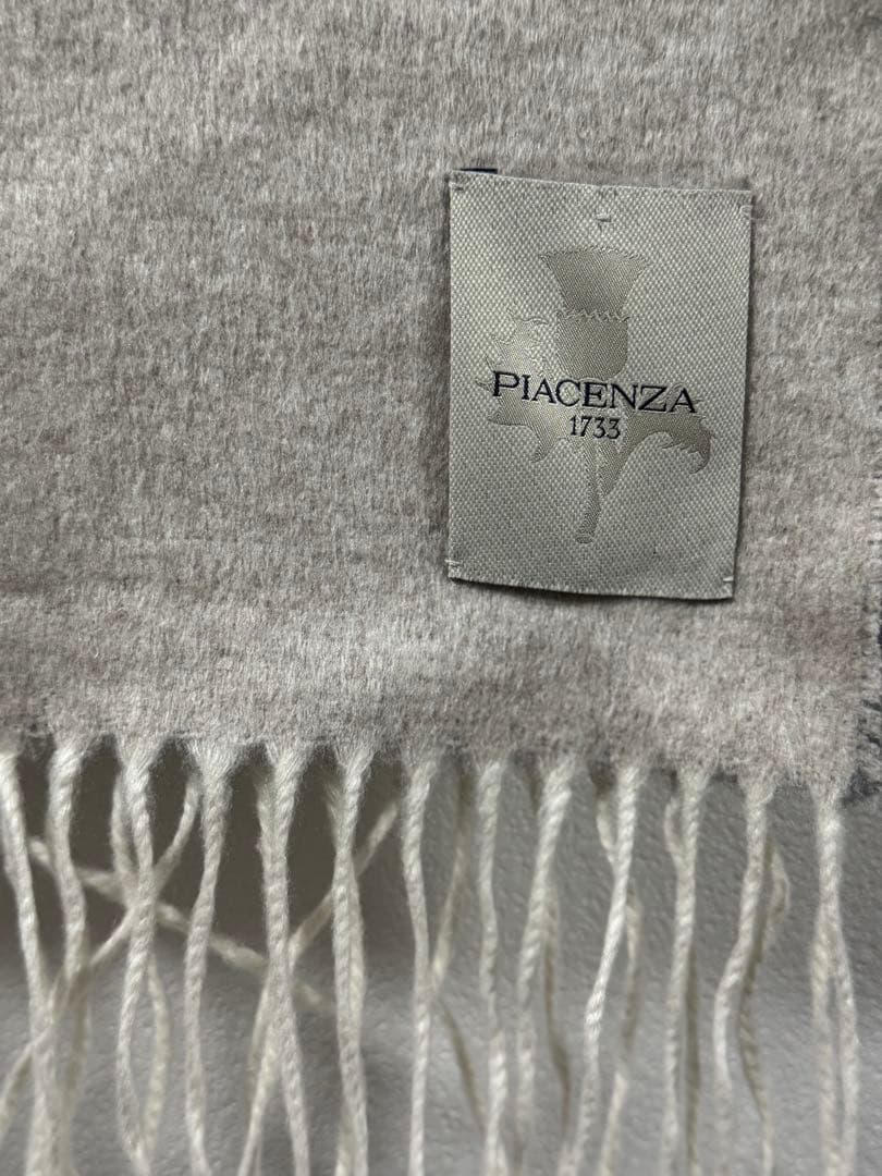 【最終値下げ】ピアチェンツァ　シルク　カシミヤ　　ダブルフェイス　マフラー