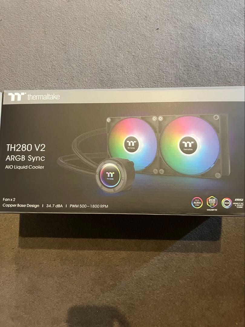 Thermaltake ARGB V2 280mm 簡易水冷クーラー　TH280