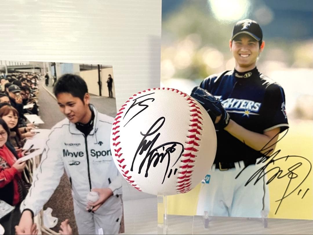 大谷翔平 直筆サインボールとサイン入りフォトセット＆パンフレット