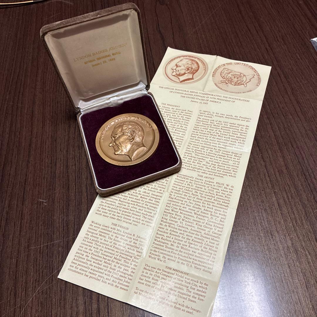 Lyndon Baines Johnson メダル ケース付き
