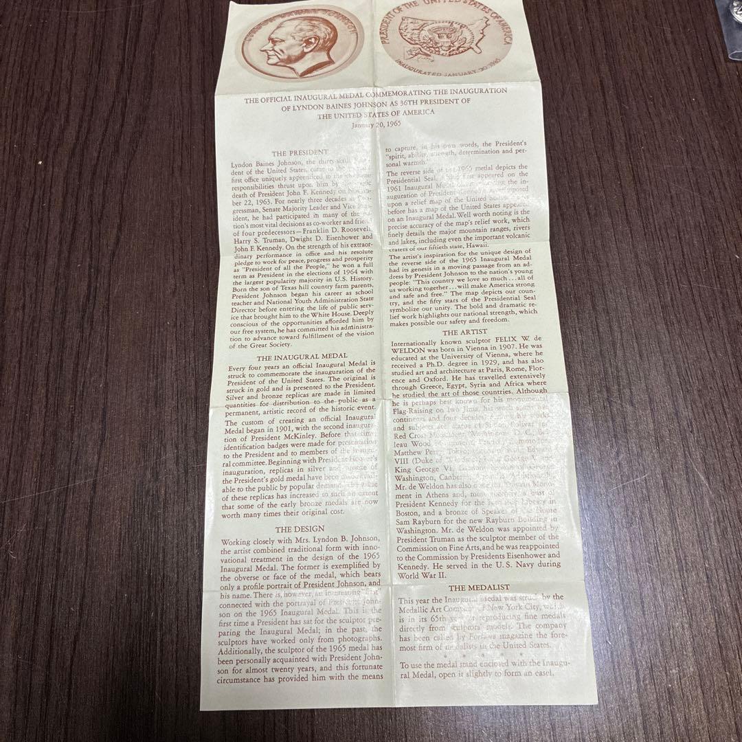 Lyndon Baines Johnson メダル ケース付き