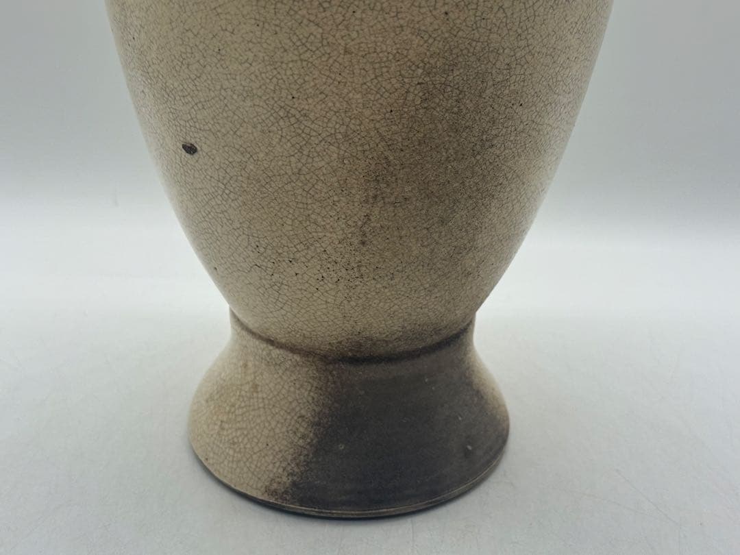 中国　清時代　白磁　雙耳瓶　送料込み251114