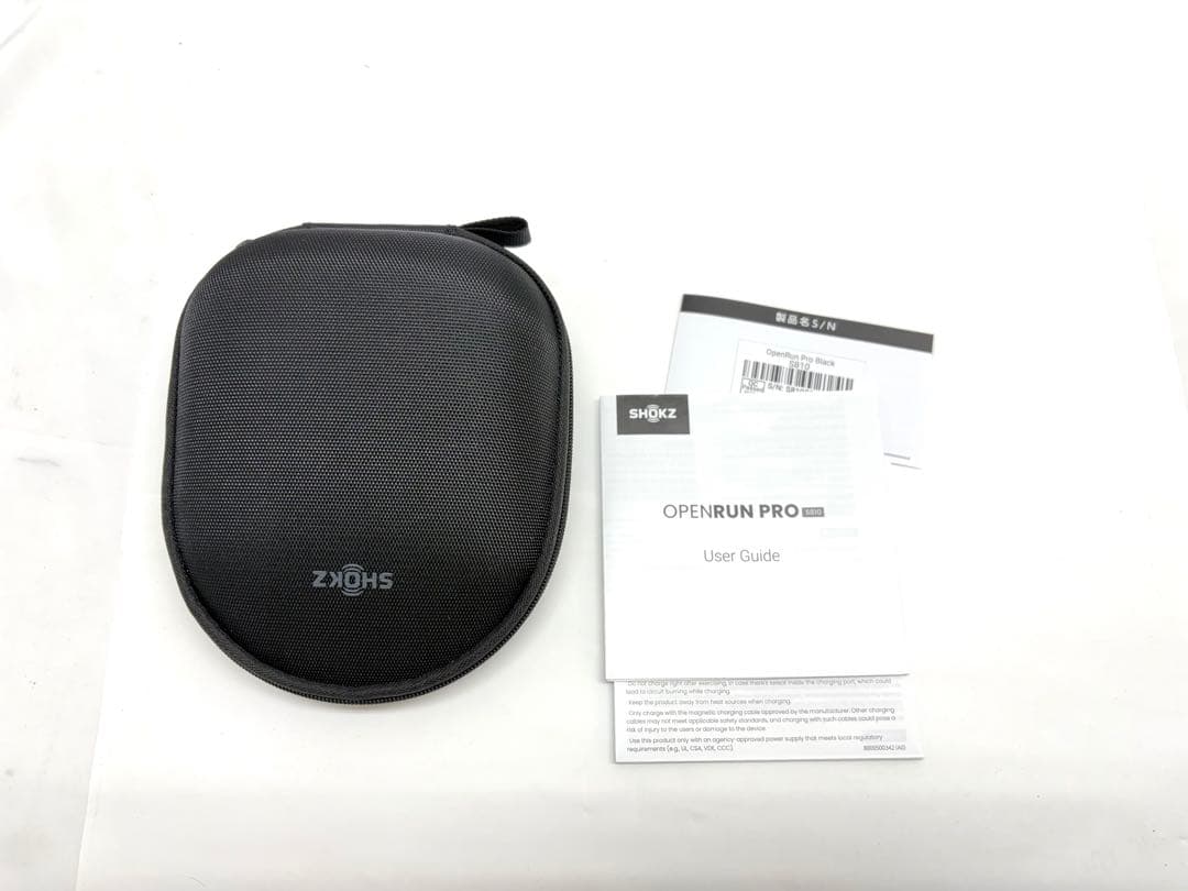 SHOKZ 骨伝導イヤホン OPENRUN PRO Black
