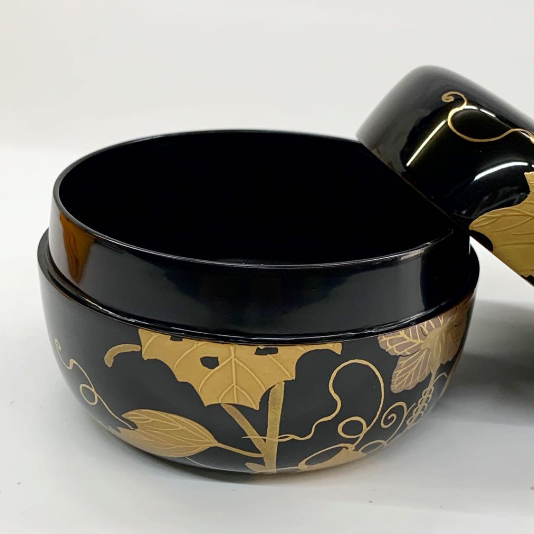 【平棗　玄々斎好写　夕顔】中川秀甫　共箱