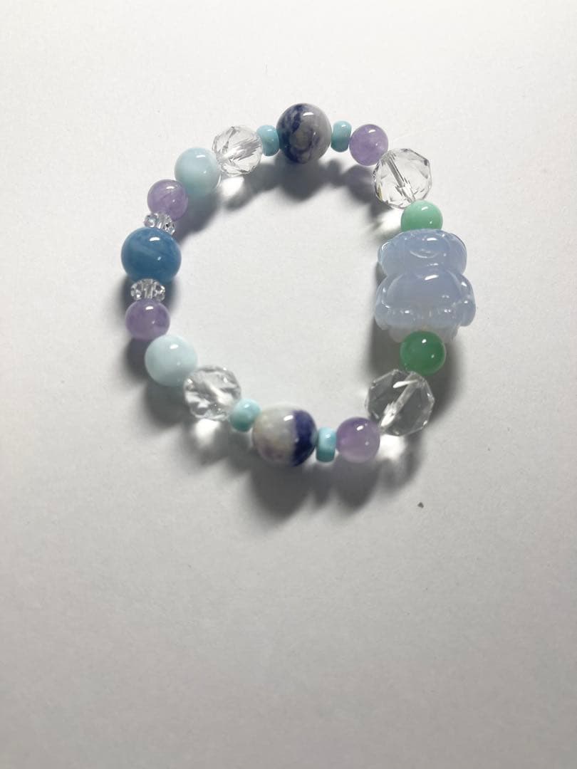 ちーはん様　くまちゃんブレスレットとまりも水晶バングル