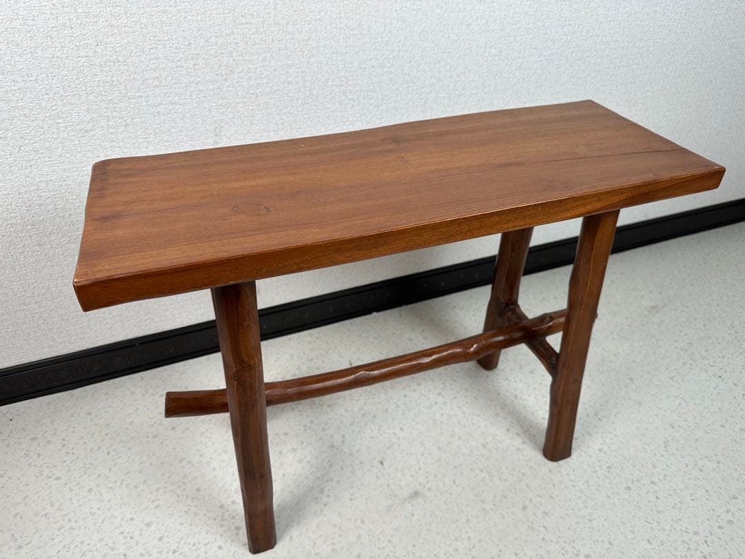 スツール チーク 古材 ヴィンテージ 天然木 無垢 板座 花台 ※i4※