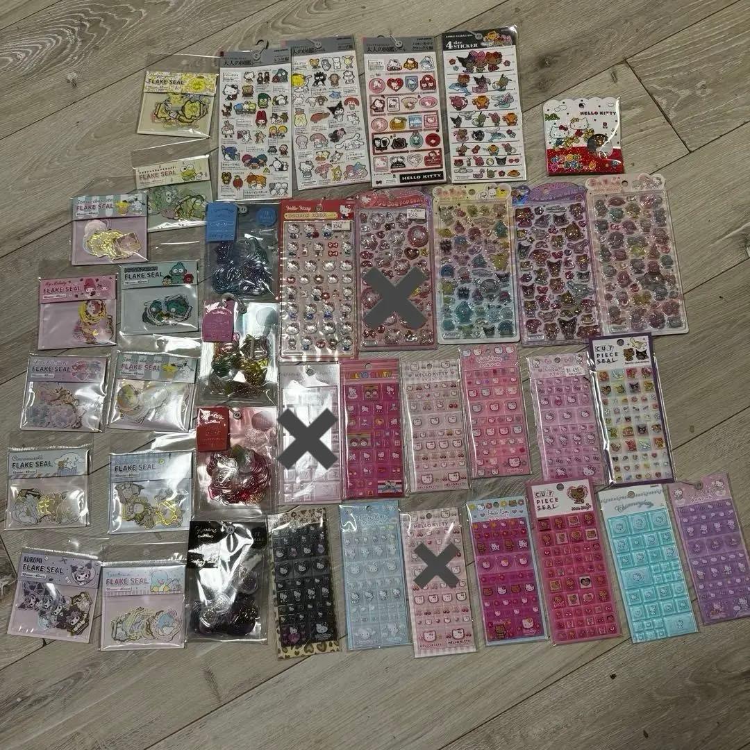 ボンボンドロップ おはじき タイル フレークシールセット まとめ売り キティ