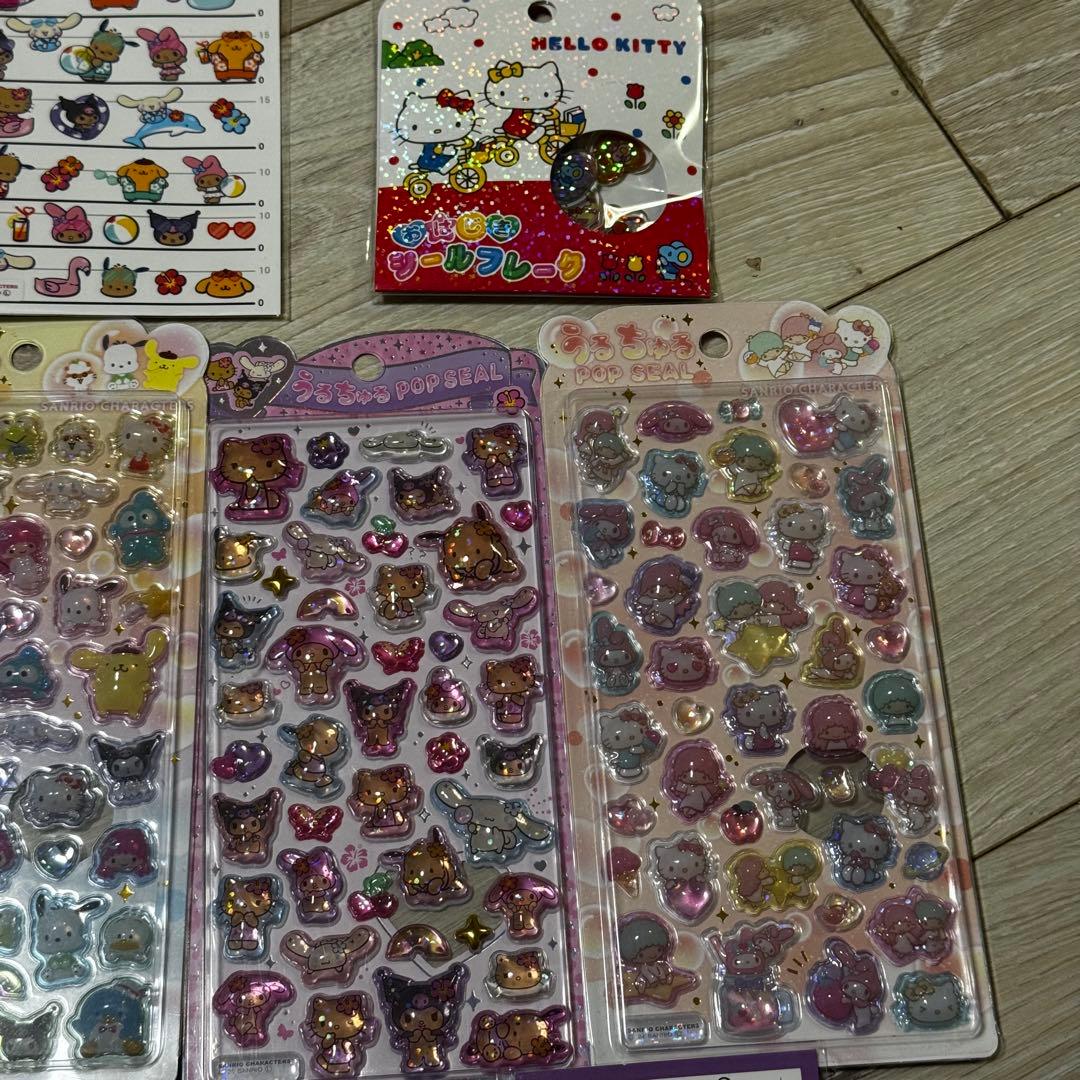 ボンボンドロップ おはじき タイル フレークシールセット まとめ売り キティ