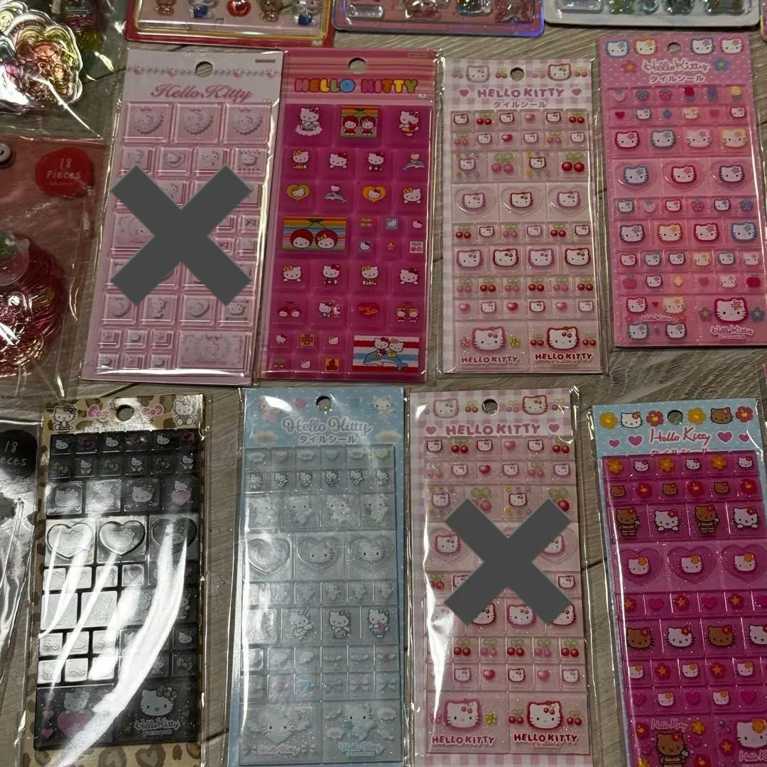 ボンボンドロップ おはじき タイル フレークシールセット まとめ売り キティ