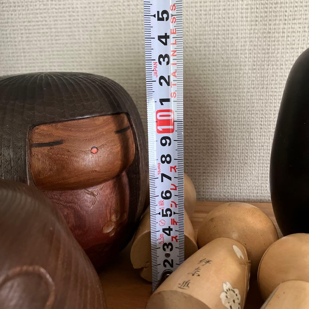 日本の木製こけし人形セット
