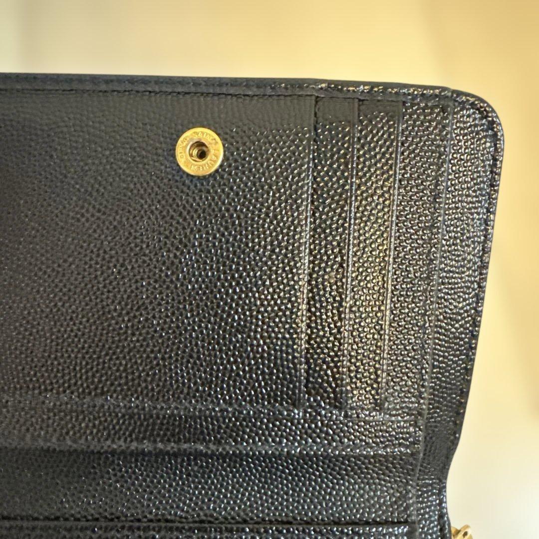 ☆まるも☆【正規品】SAINT LAURENT 二つ折り財布 使用品