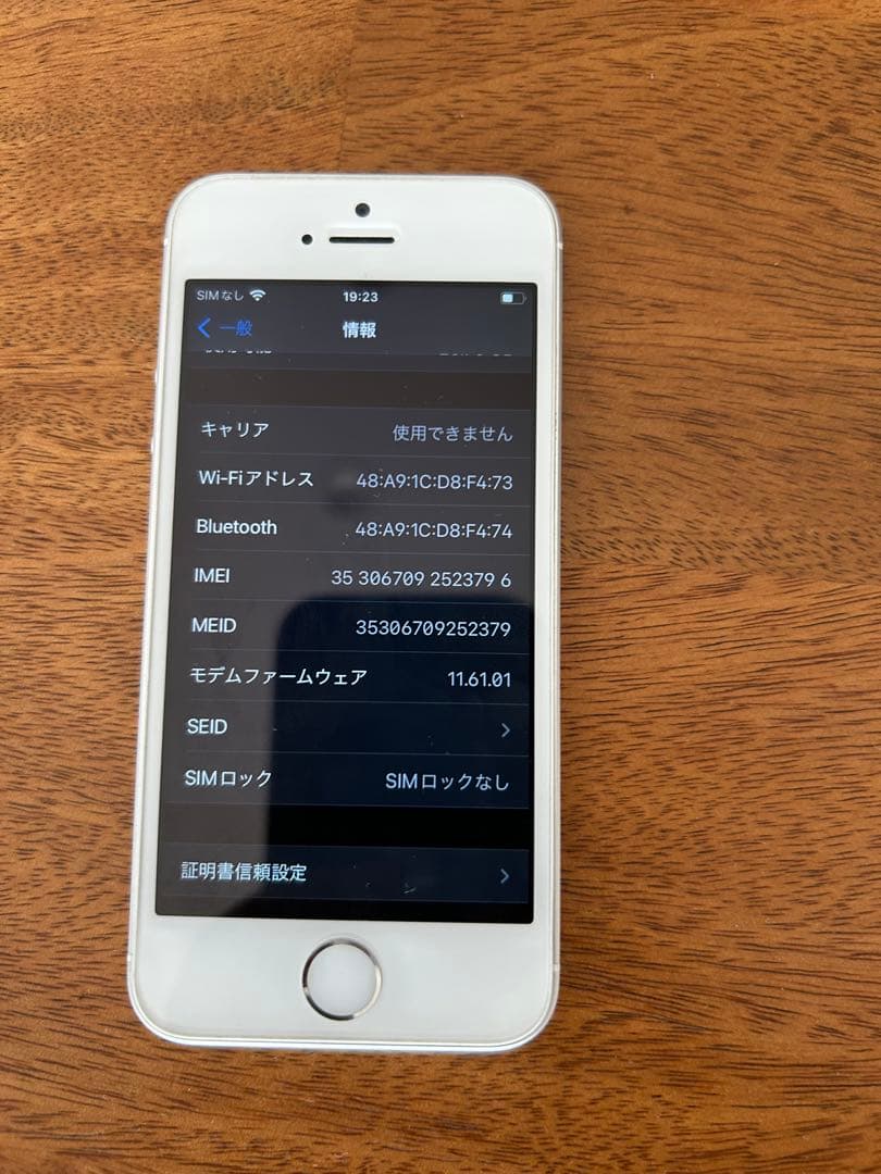 Apple iPhone SE 第一世代　シルバー 本体
