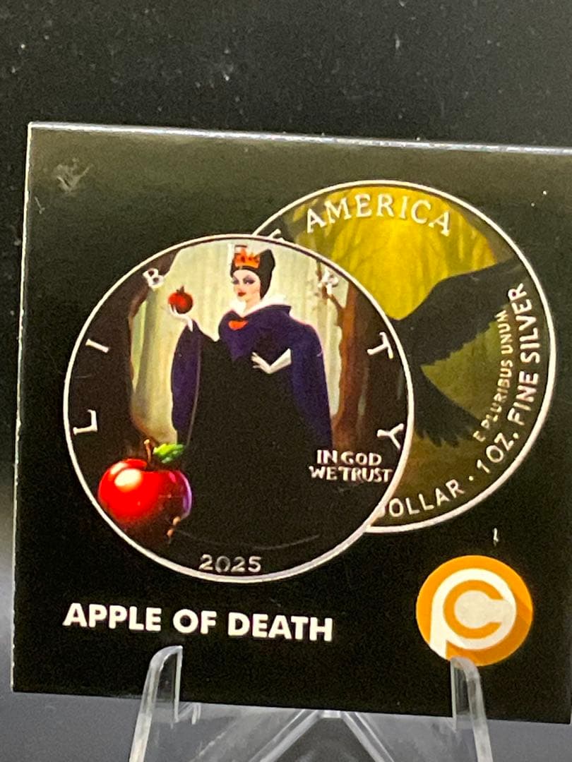 白雪姫 悪役 女王 2025年  ディズニー ヴィランズ　1オンス銀貨