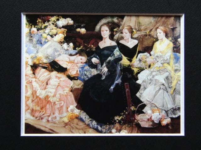 斎藤、三郎、黄色いジャスミン、希少な画集より、新品高級額・額装付