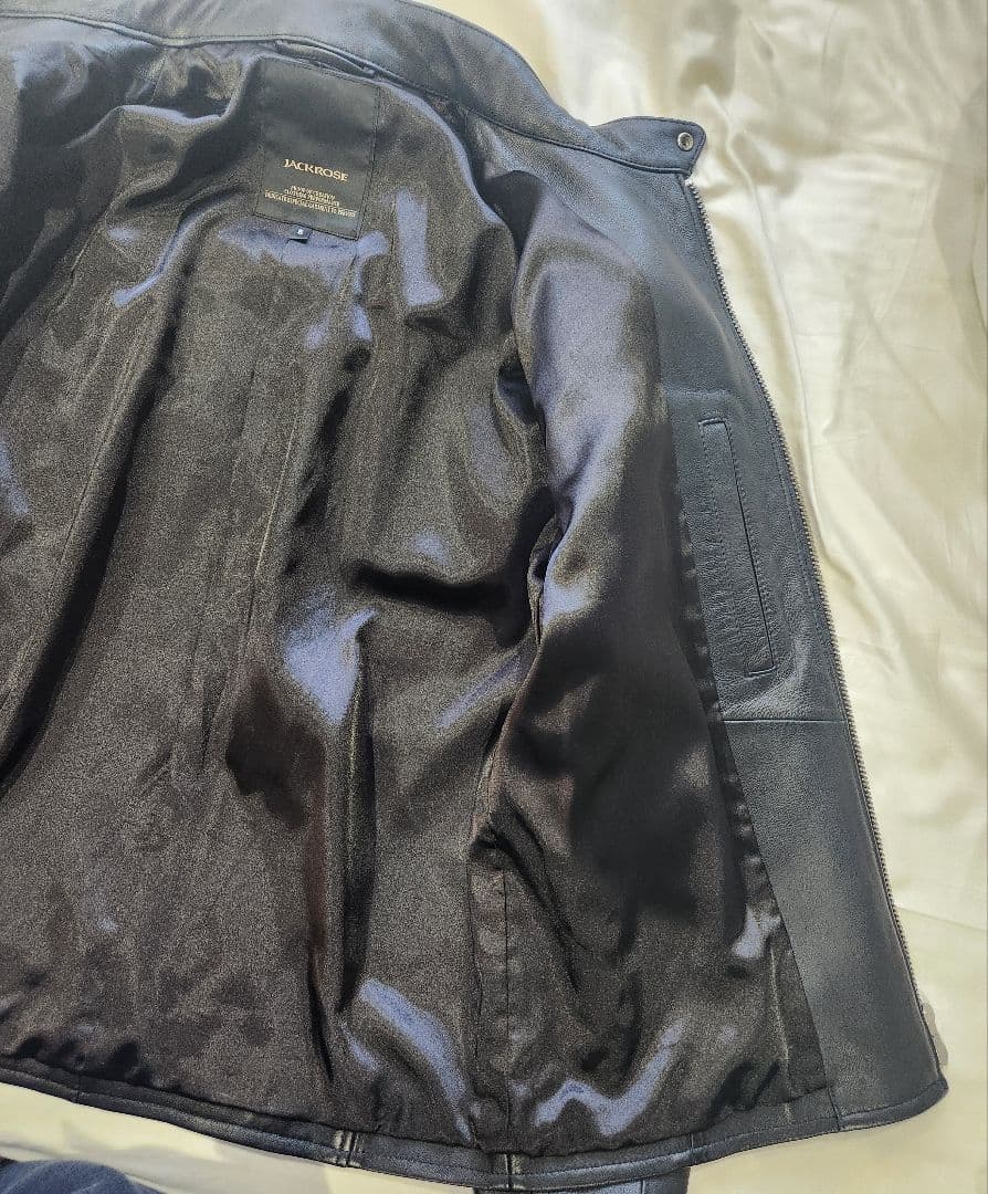 JACKROSE シングルライダース レザージャケット 羊革 ブラック Lサイズ