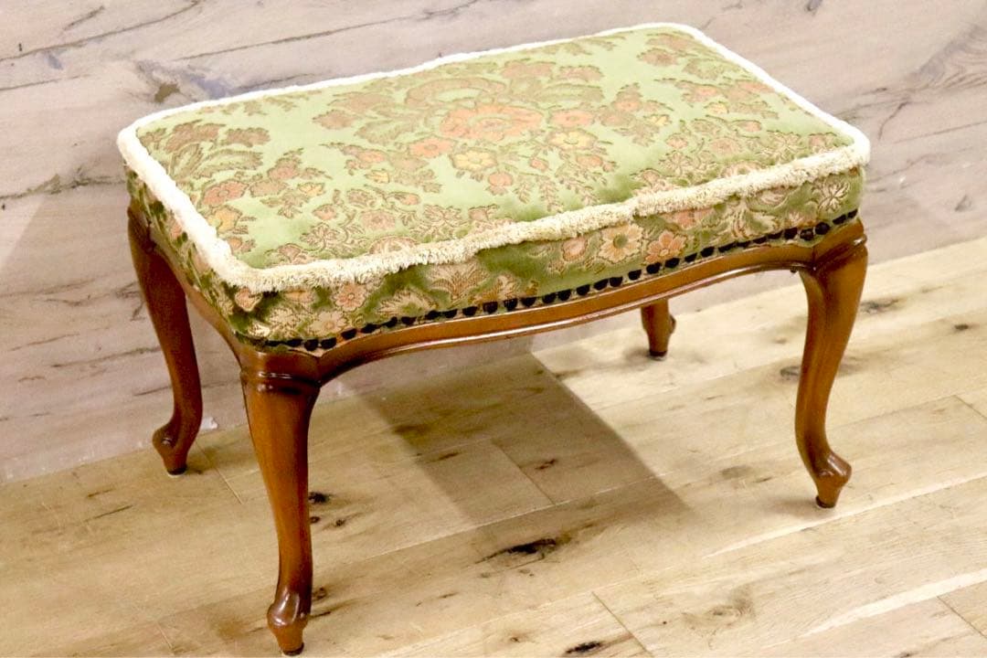 GMHK704○maruni / マルニ 孔雀 ヴィンテージ フットスツール