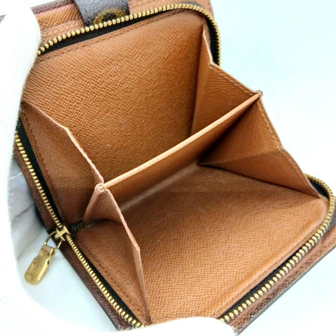 ★美品★ルイヴィトン★モノグラム コンパクトジップ 二つ折り財布★男女兼用★