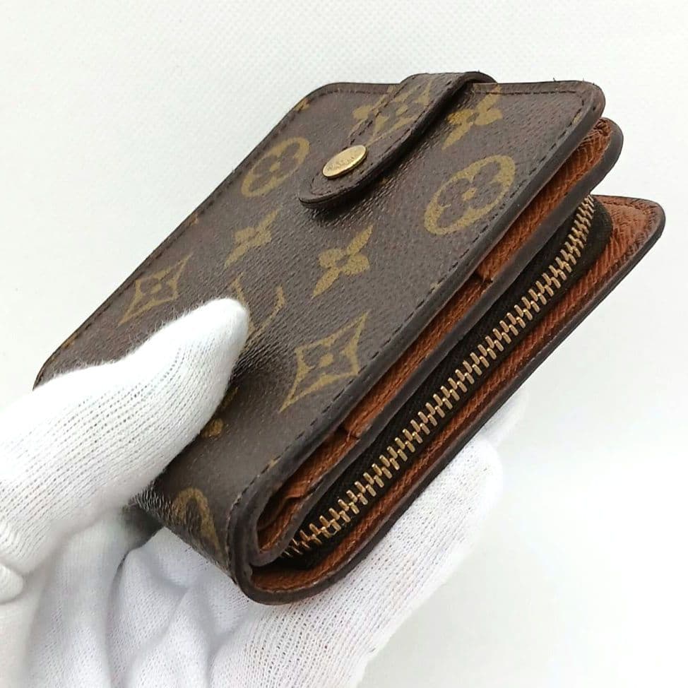★美品★ルイヴィトン★モノグラム コンパクトジップ 二つ折り財布★男女兼用★