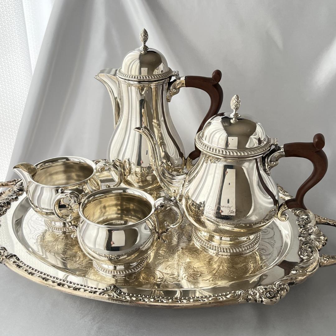 【Barker Ellis】 ビクトリアンのサービス 4点　ティーポット